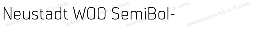 Neustadt W00 SemiBol字体转换
